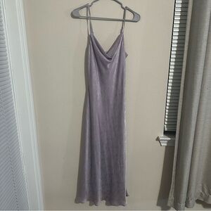 Altar'd State Lavender Satin Slip Dress